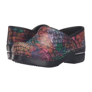 Dansko Professional Stained Glass Leather Clogs